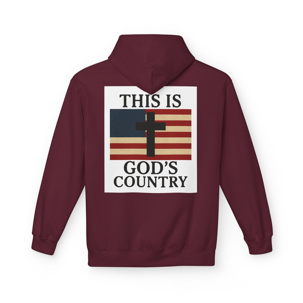 This Is God’s Country Hoodie – Christian Cross Patriotic Sweatshirt