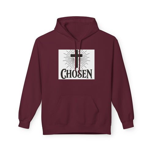 Chosen Cross Hoodie — “I Can Do All Things Through Christ” Christian Faith Sweatshirt
