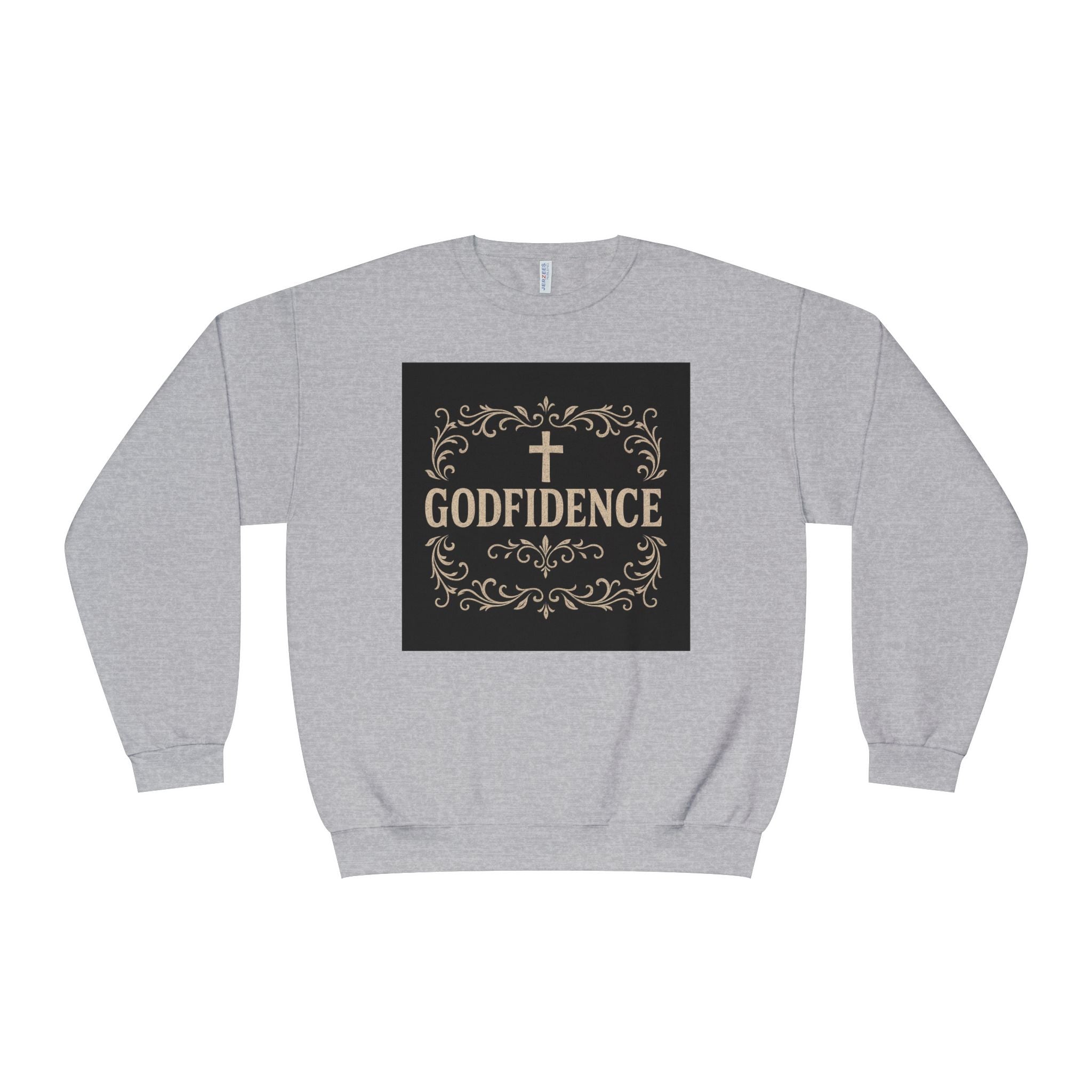 Godfidence Crewneck Sweatshirt — Christian Inspirational Faith Graphic
