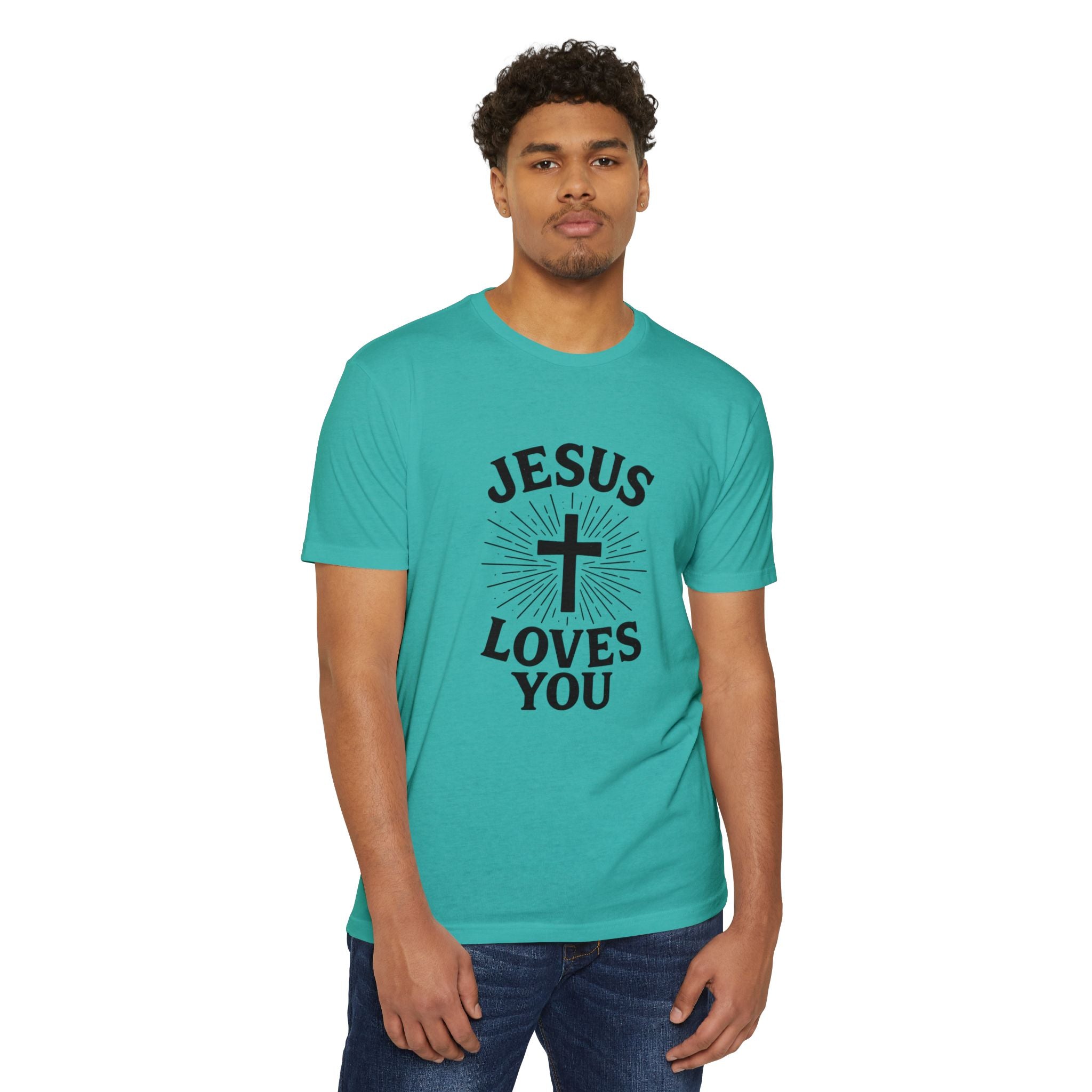 Jesus Loves You T-Shirt — Christian Faith Cross Tee