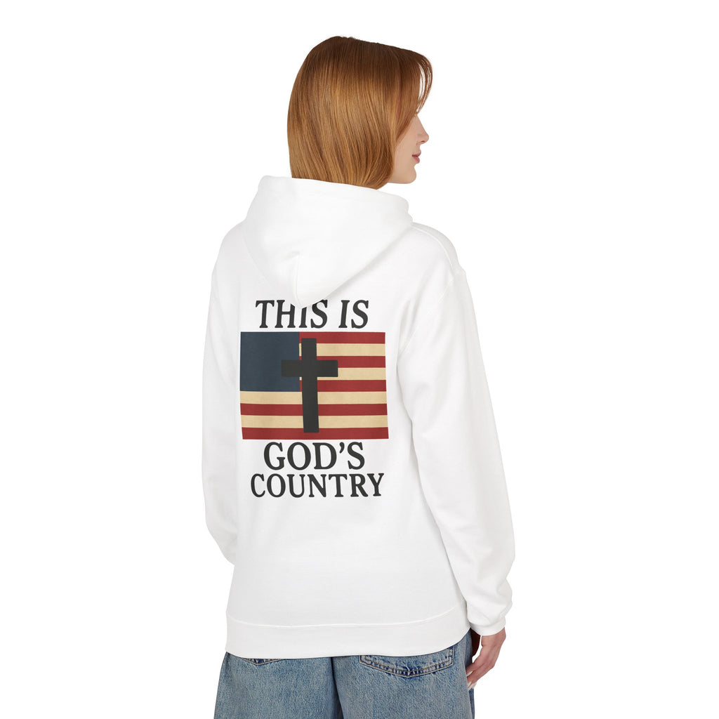 This Is God’s Country Hoodie – Christian Cross Patriotic Sweatshirt