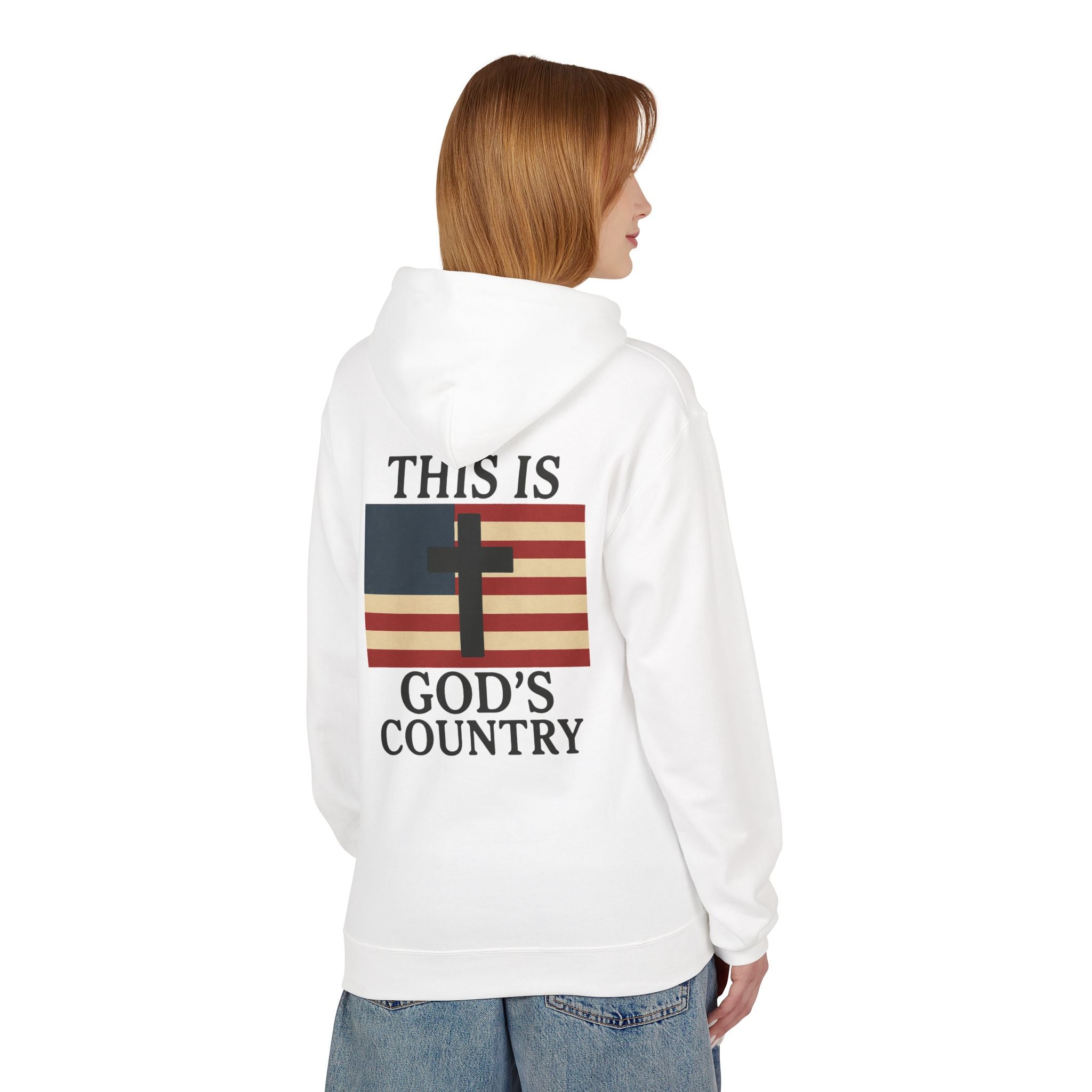 This Is God’s Country Hoodie – Christian Cross Patriotic Sweatshirt