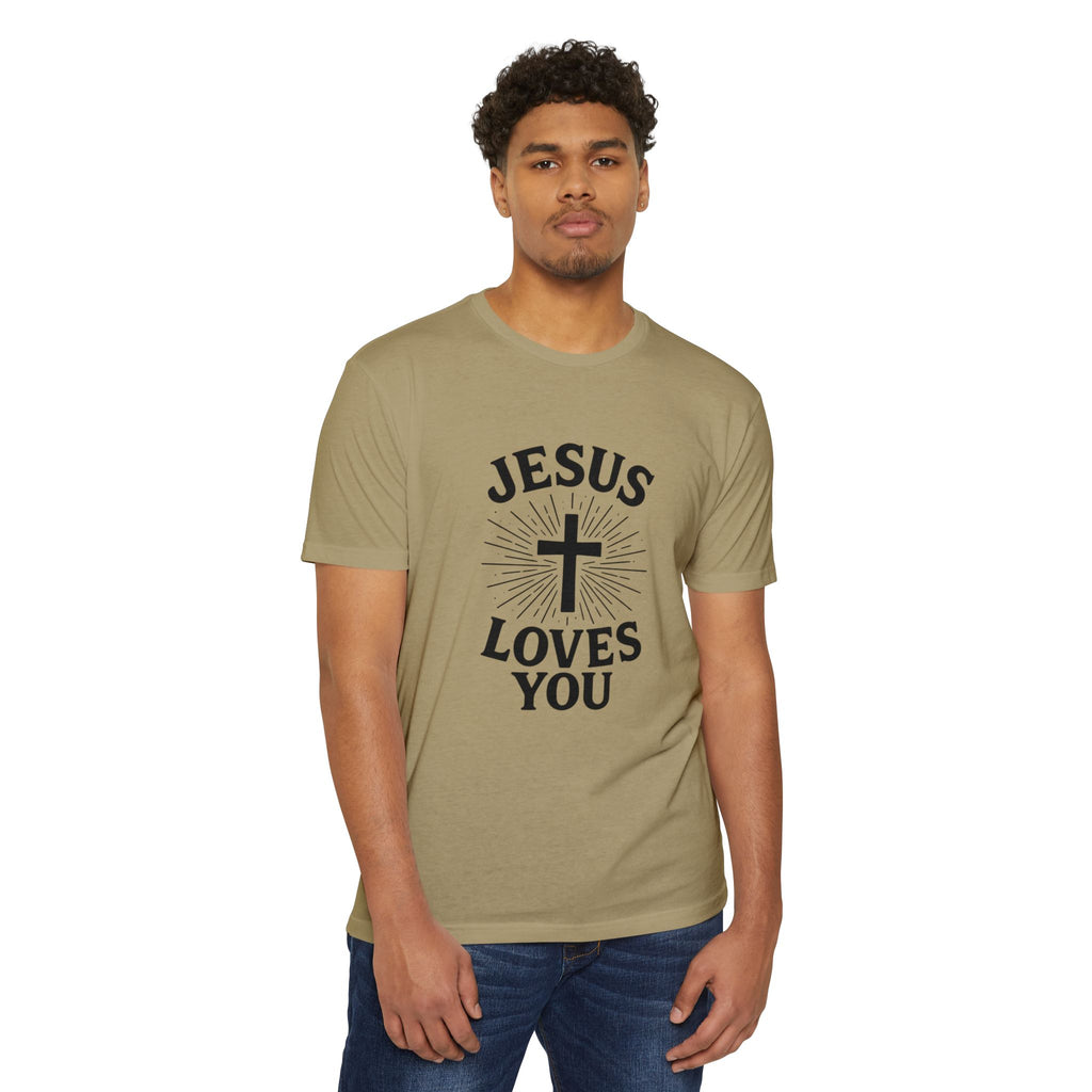 Jesus Loves You T-Shirt — Christian Faith Cross Tee