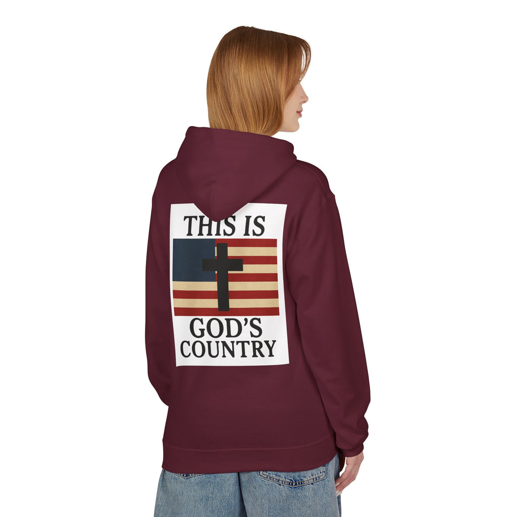 This Is God’s Country Hoodie – Christian Cross Patriotic Sweatshirt