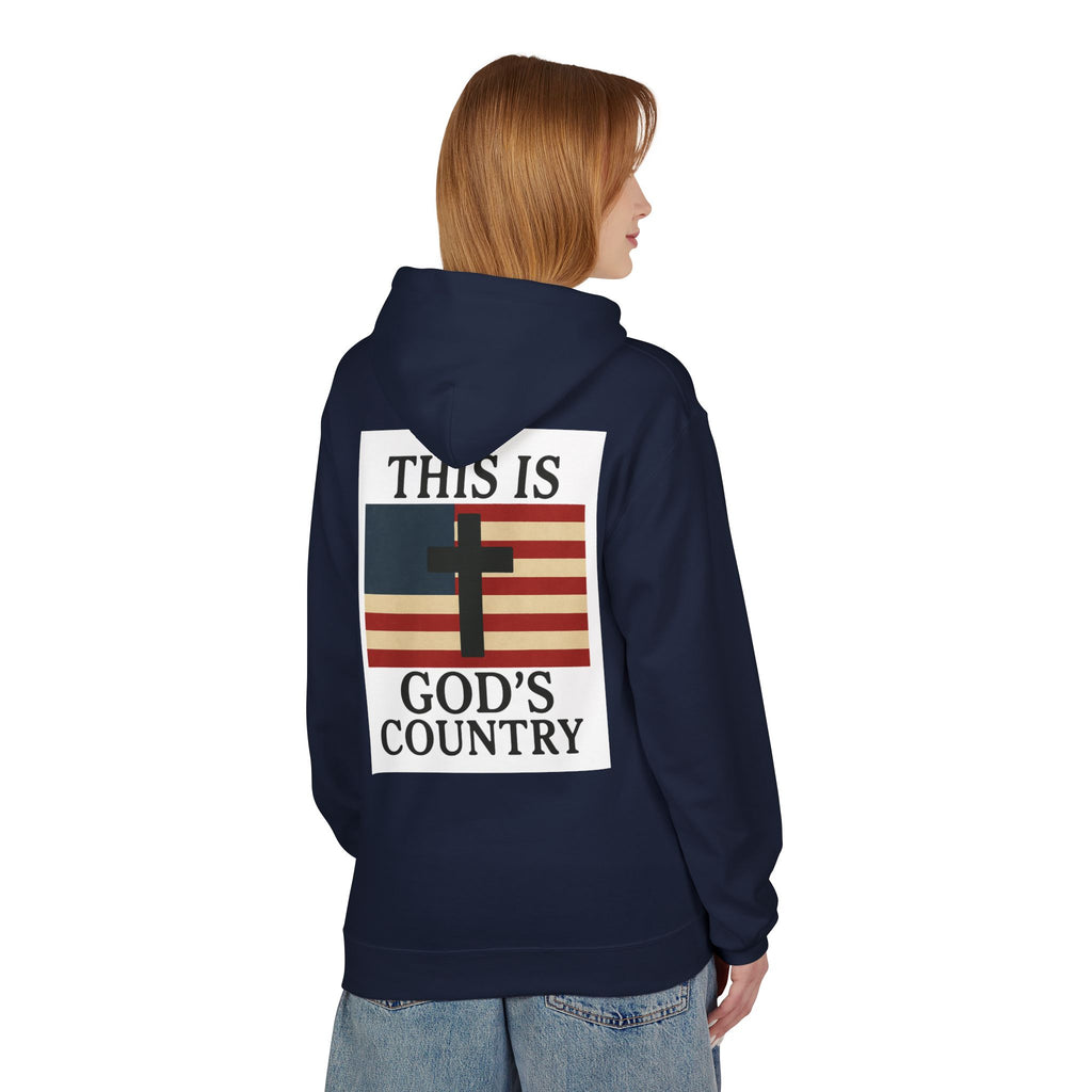 This Is God’s Country Hoodie – Christian Cross Patriotic Sweatshirt