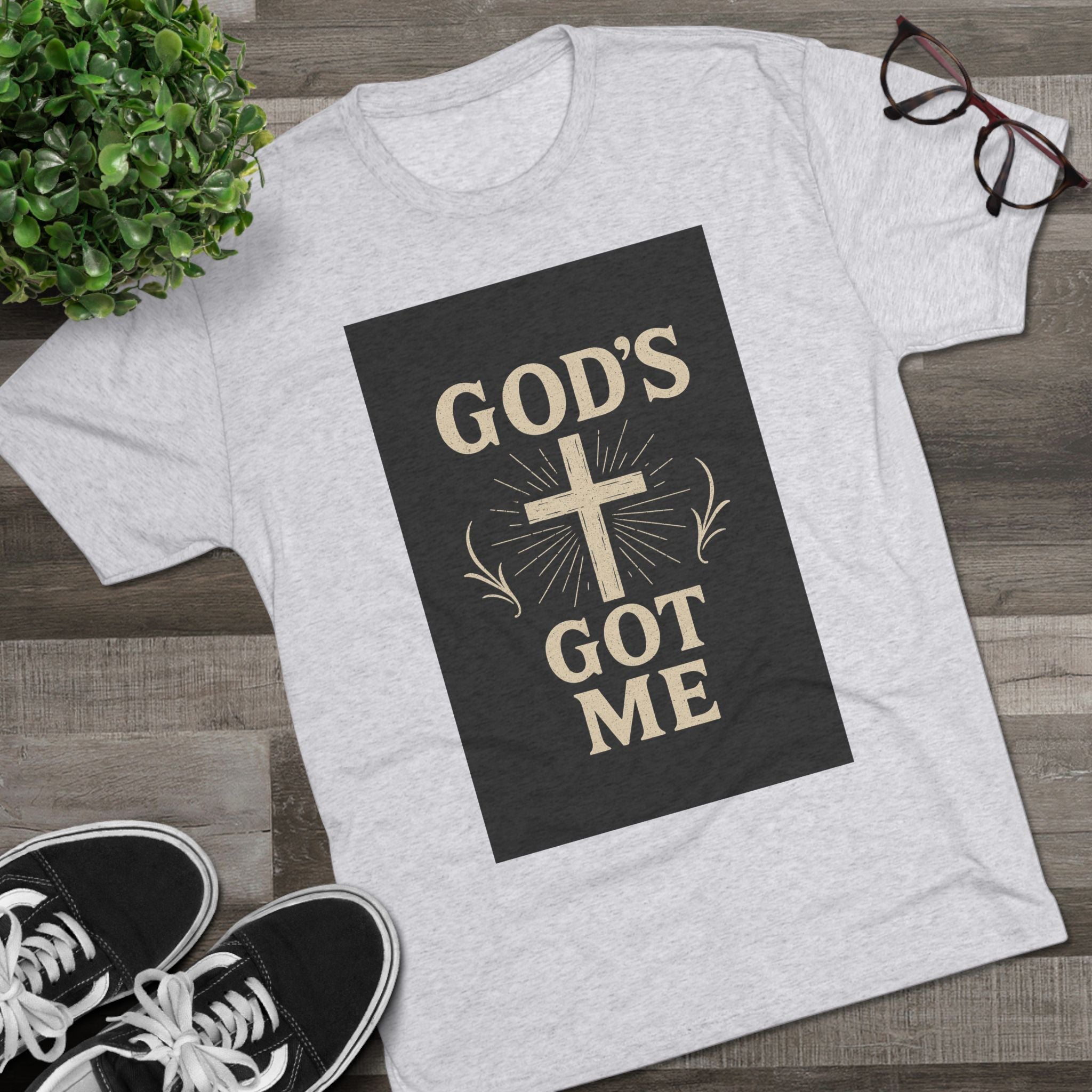 God's Got Me T-Shirt — Inspirational Christian Cross Faith Tee