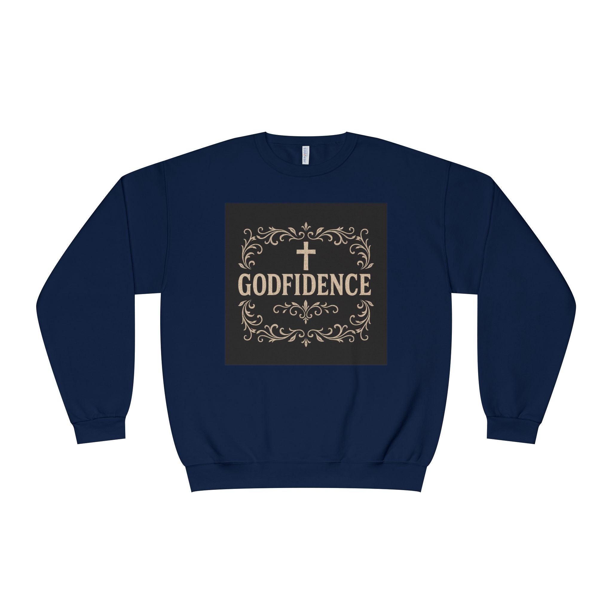 Godfidence Crewneck Sweatshirt — Christian Inspirational Faith Graphic