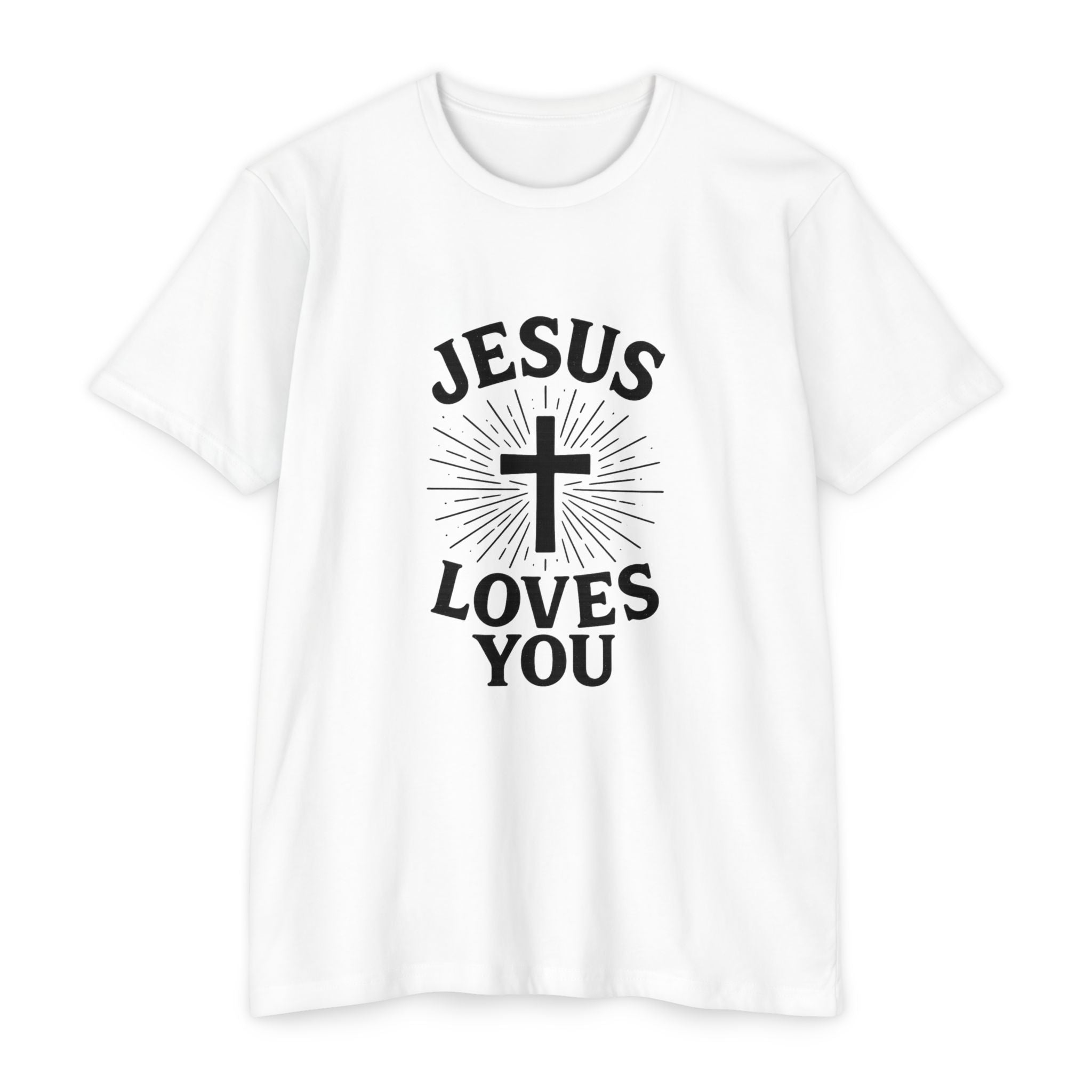 Jesus Loves You T-Shirt — Christian Faith Cross Tee