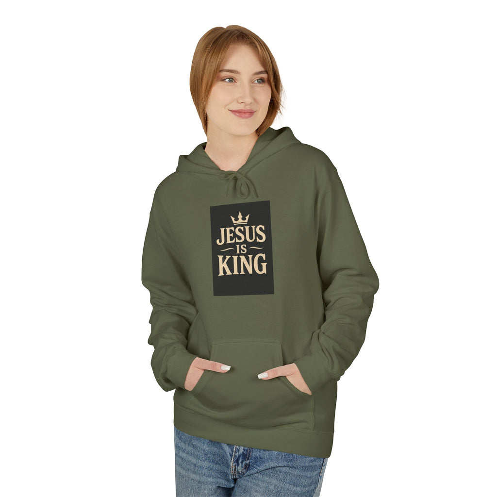 Jesus Is King Hoodie — Faith-Based Christian Pullover