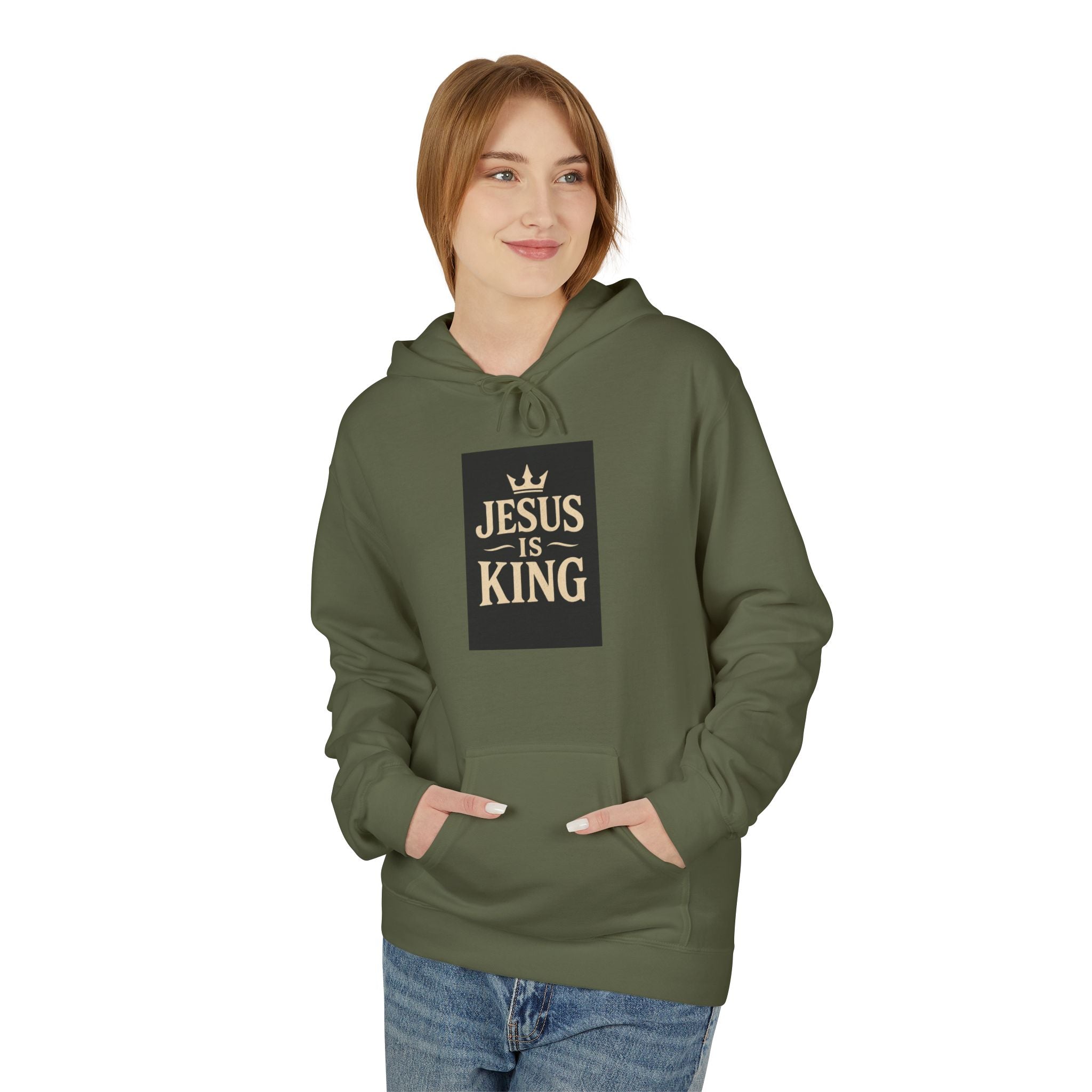 Jesus Is King Hoodie — Faith-Based Christian Pullover