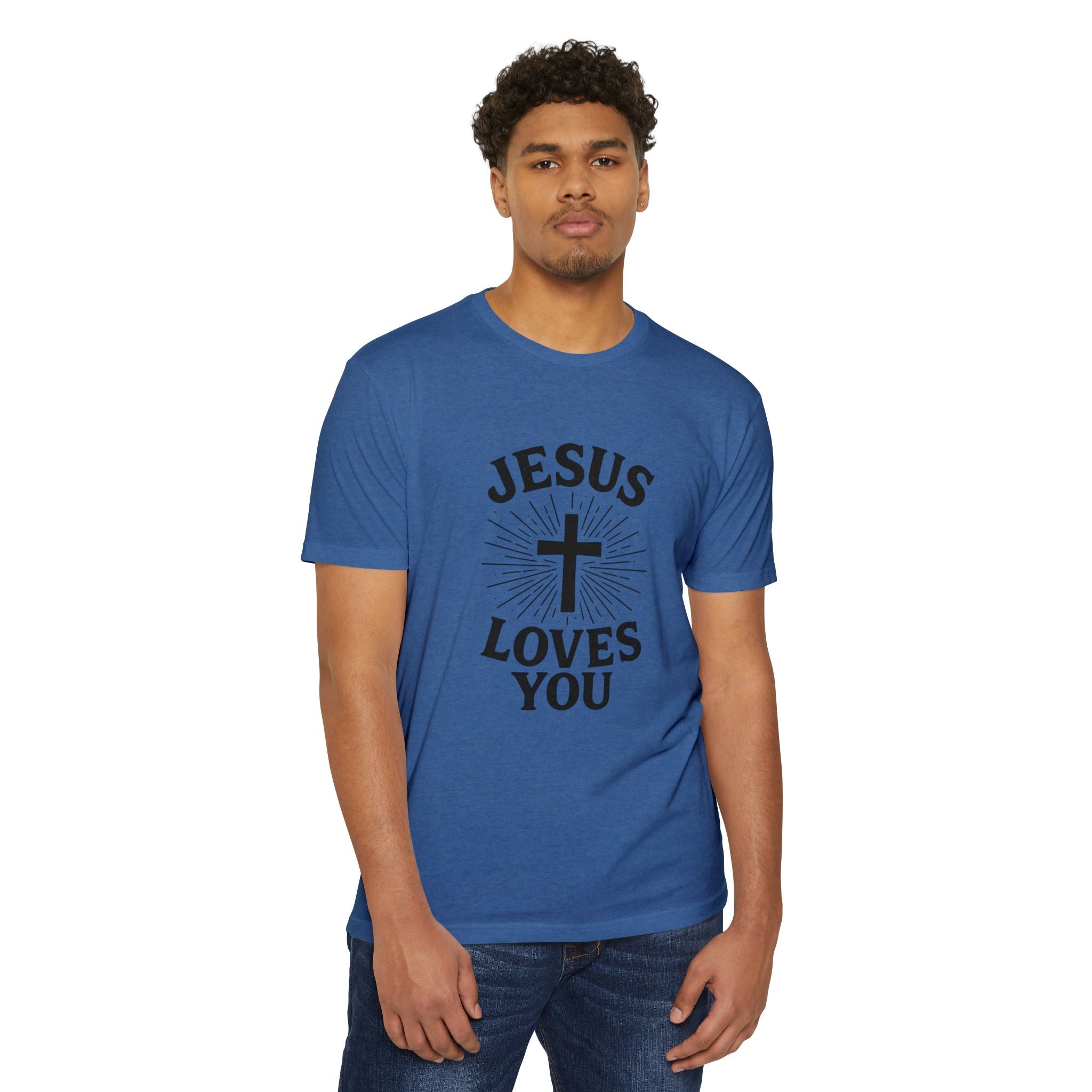 Jesus Loves You T-Shirt — Christian Faith Cross Tee