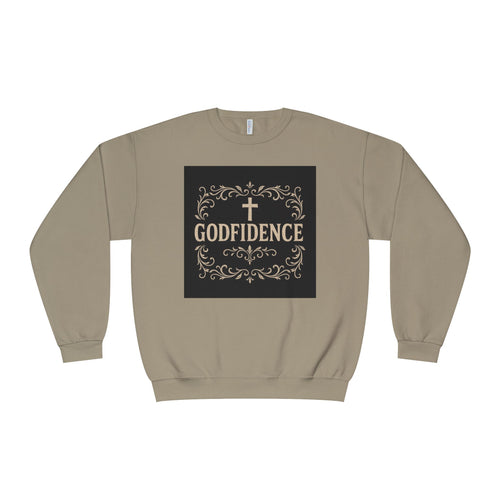 Godfidence Crewneck Sweatshirt — Christian Inspirational Faith Graphic