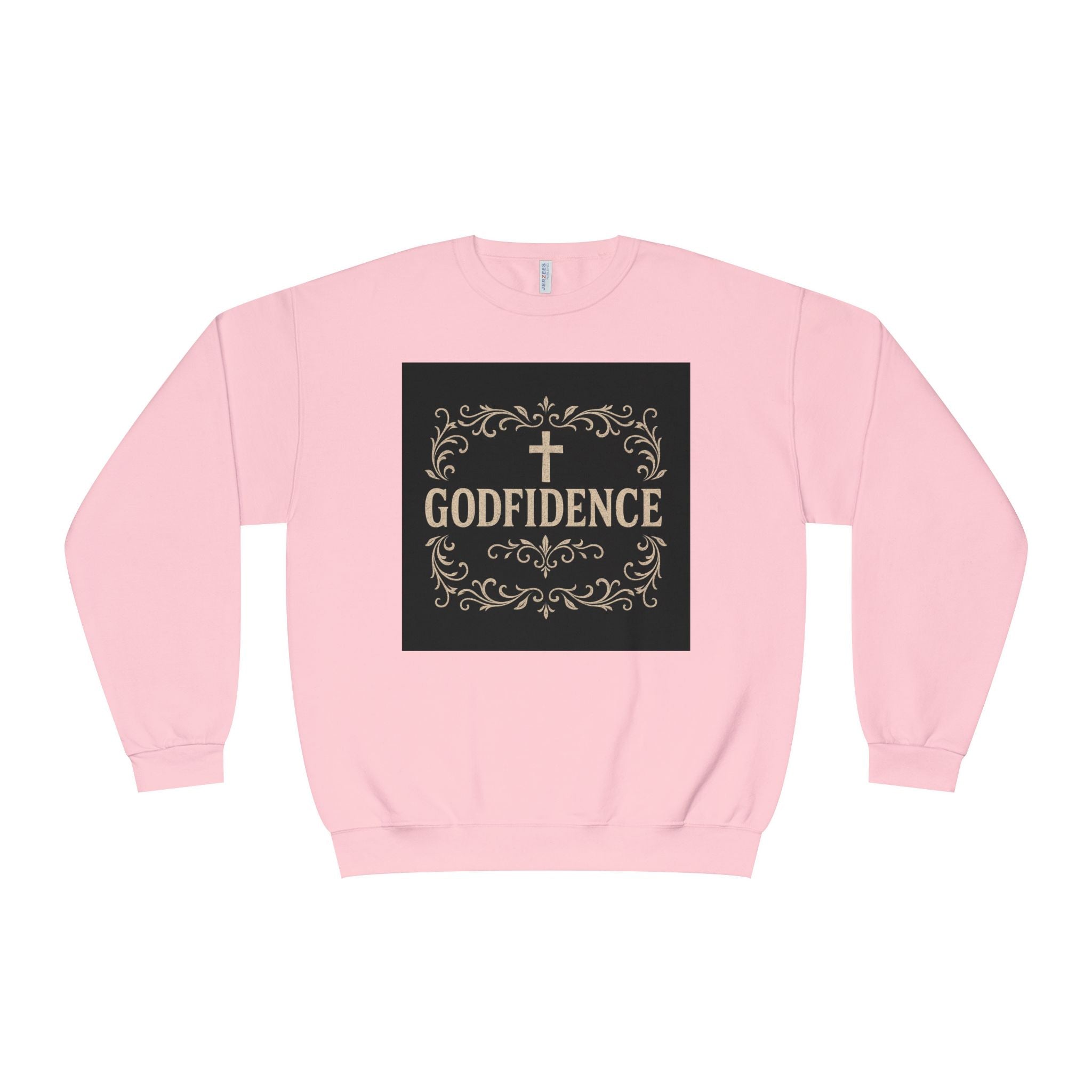 Godfidence Crewneck Sweatshirt — Christian Inspirational Faith Graphic