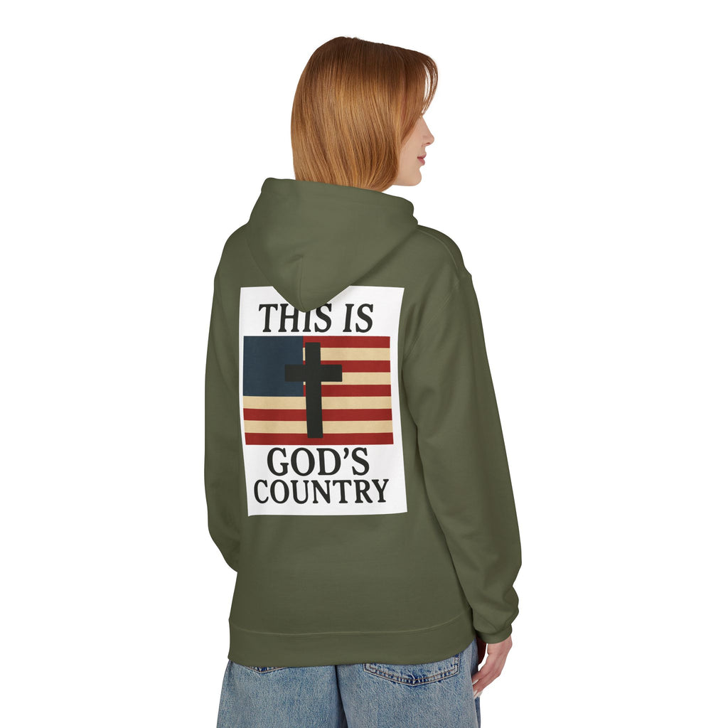 This Is God’s Country Hoodie – Christian Cross Patriotic Sweatshirt