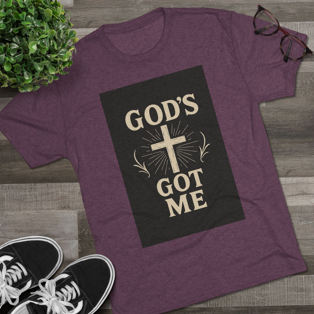 God's Got Me T-Shirt — Inspirational Christian Cross Faith Tee