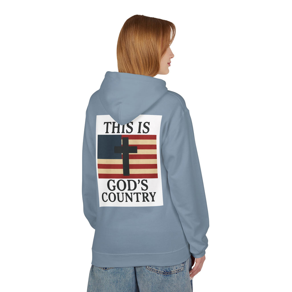 This Is God’s Country Hoodie – Christian Cross Patriotic Sweatshirt