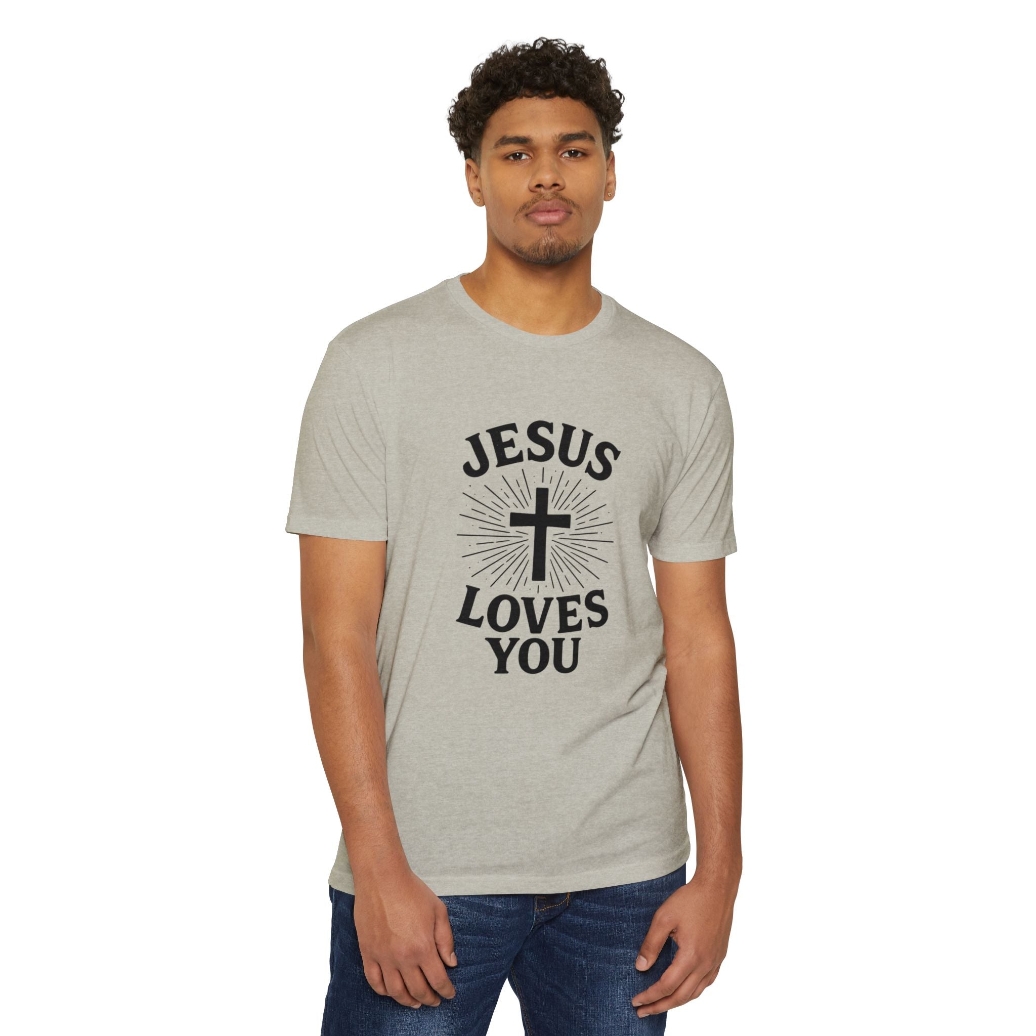 Jesus Loves You T-Shirt — Christian Faith Cross Tee
