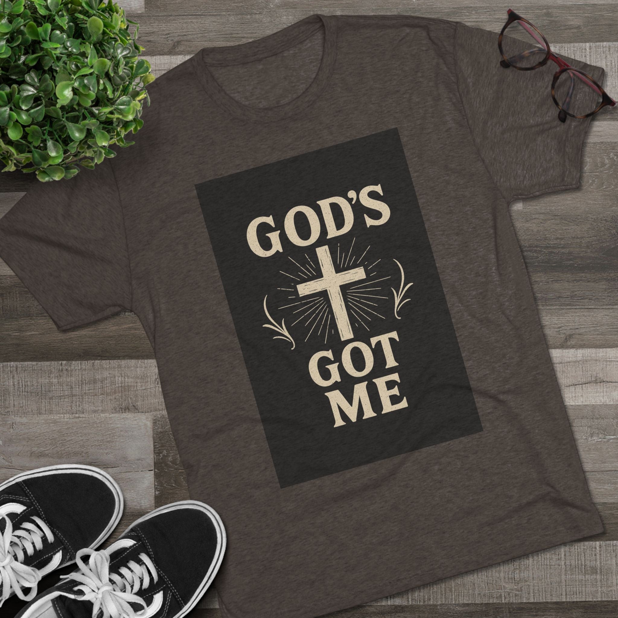 God's Got Me T-Shirt — Inspirational Christian Cross Faith Tee