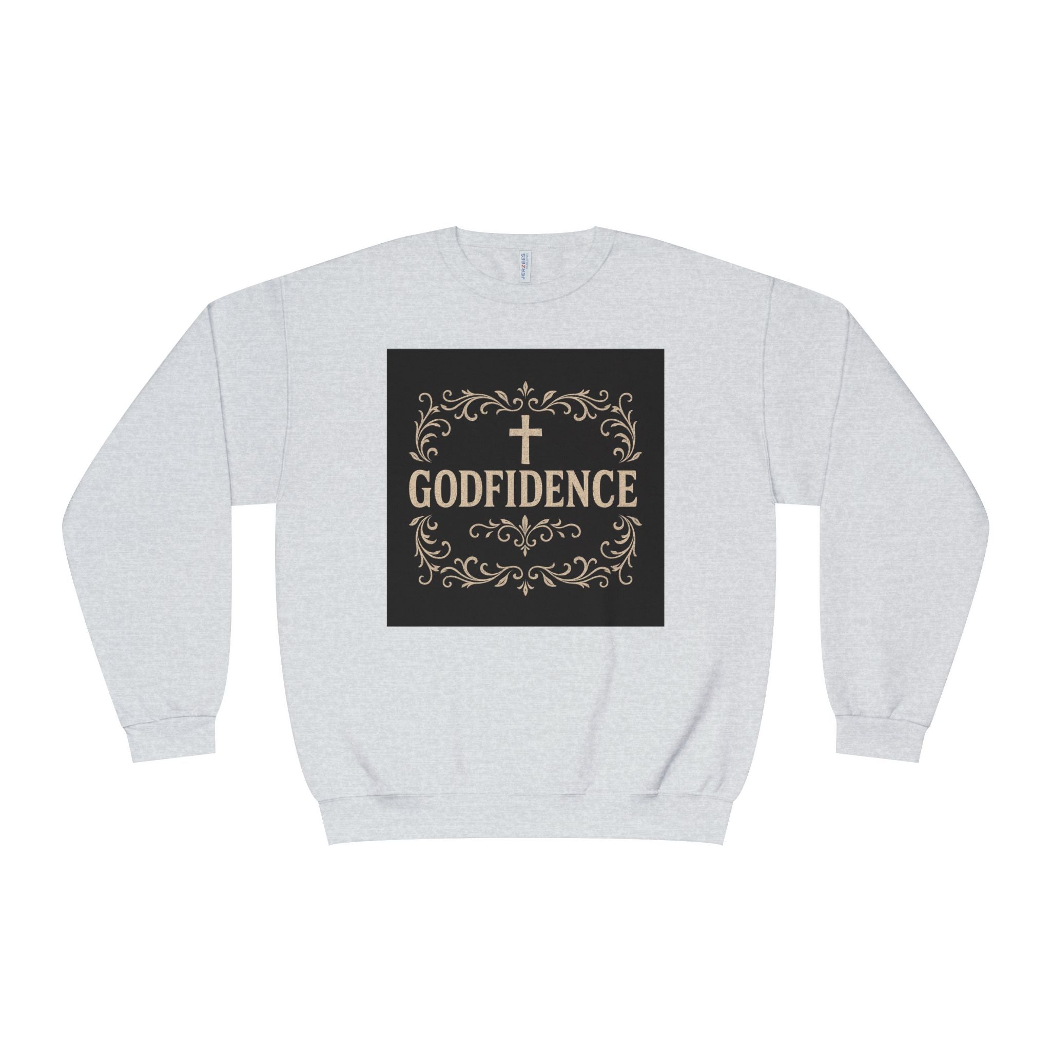 Godfidence Crewneck Sweatshirt — Christian Inspirational Faith Graphic