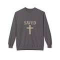Saved Cross Sweatshirt — "I Can Do All Things Through Christ" Christian Crewneck