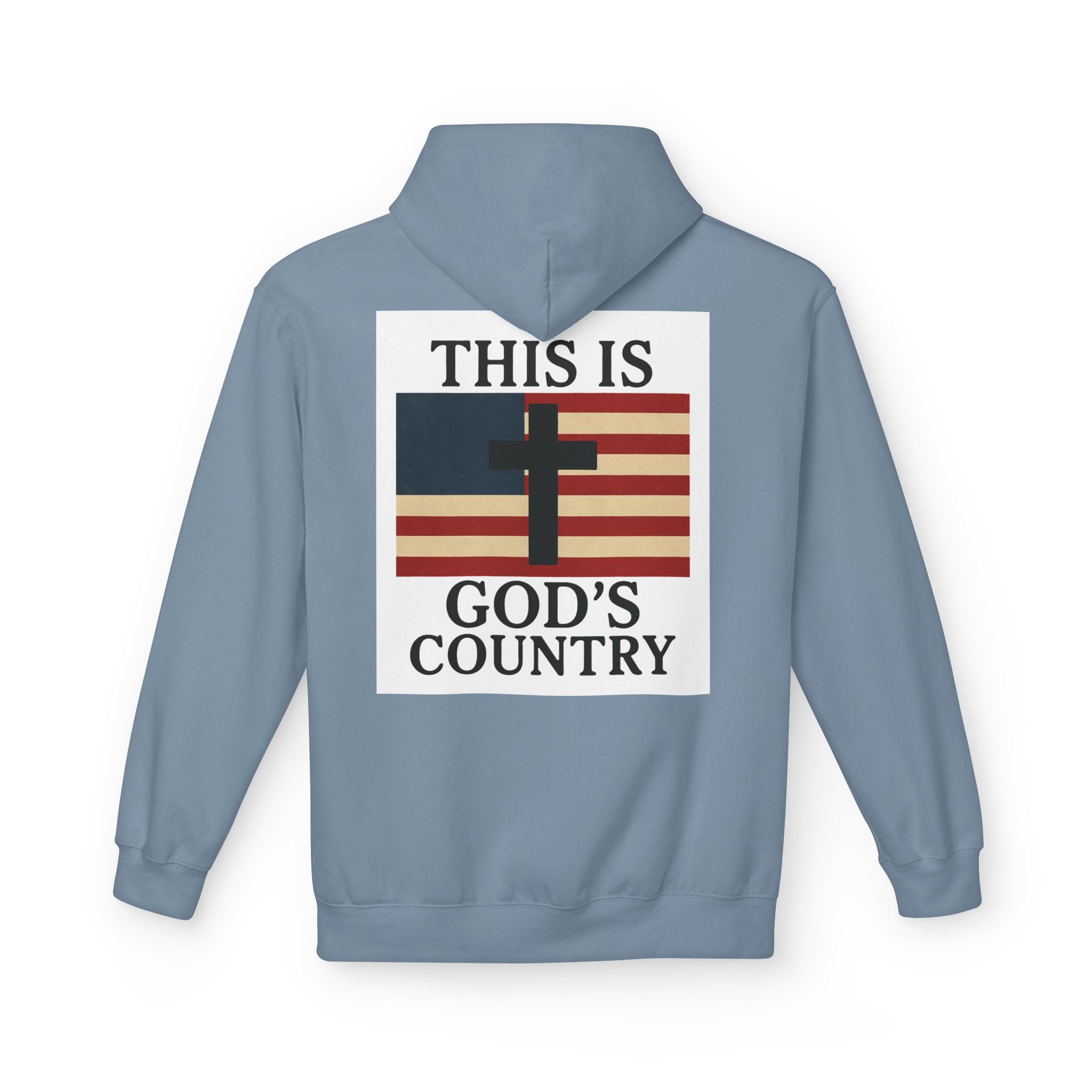 This Is God’s Country Hoodie – Christian Cross Patriotic Sweatshirt