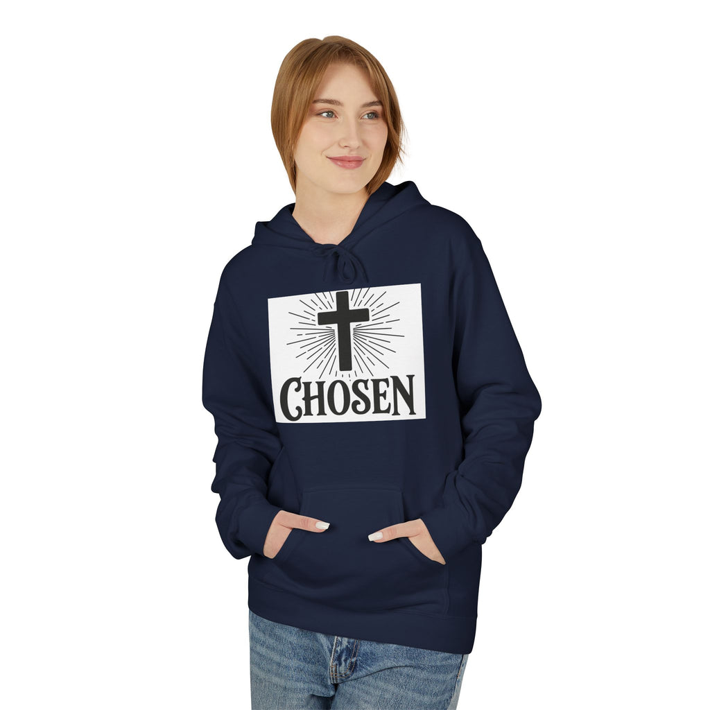 Chosen Cross Hoodie — “I Can Do All Things Through Christ” Christian Faith Sweatshirt