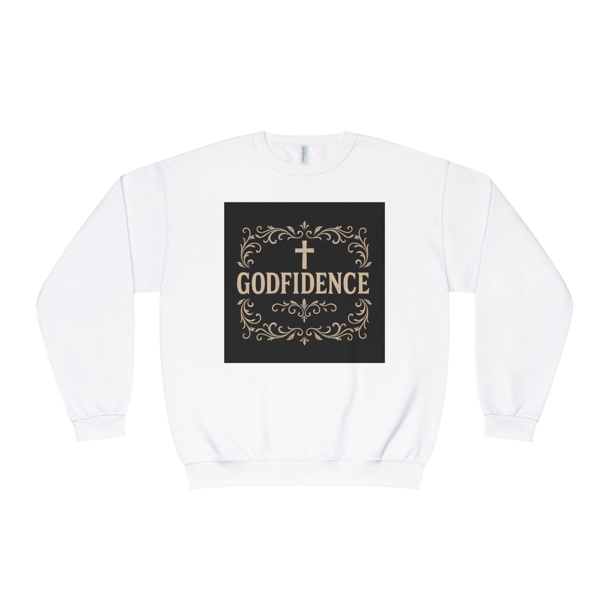 Godfidence Crewneck Sweatshirt — Christian Inspirational Faith Graphic