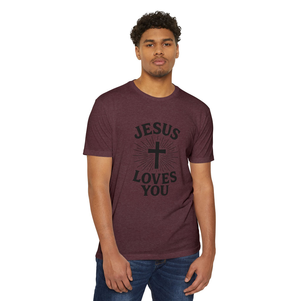 Jesus Loves You T-Shirt — Christian Faith Cross Tee