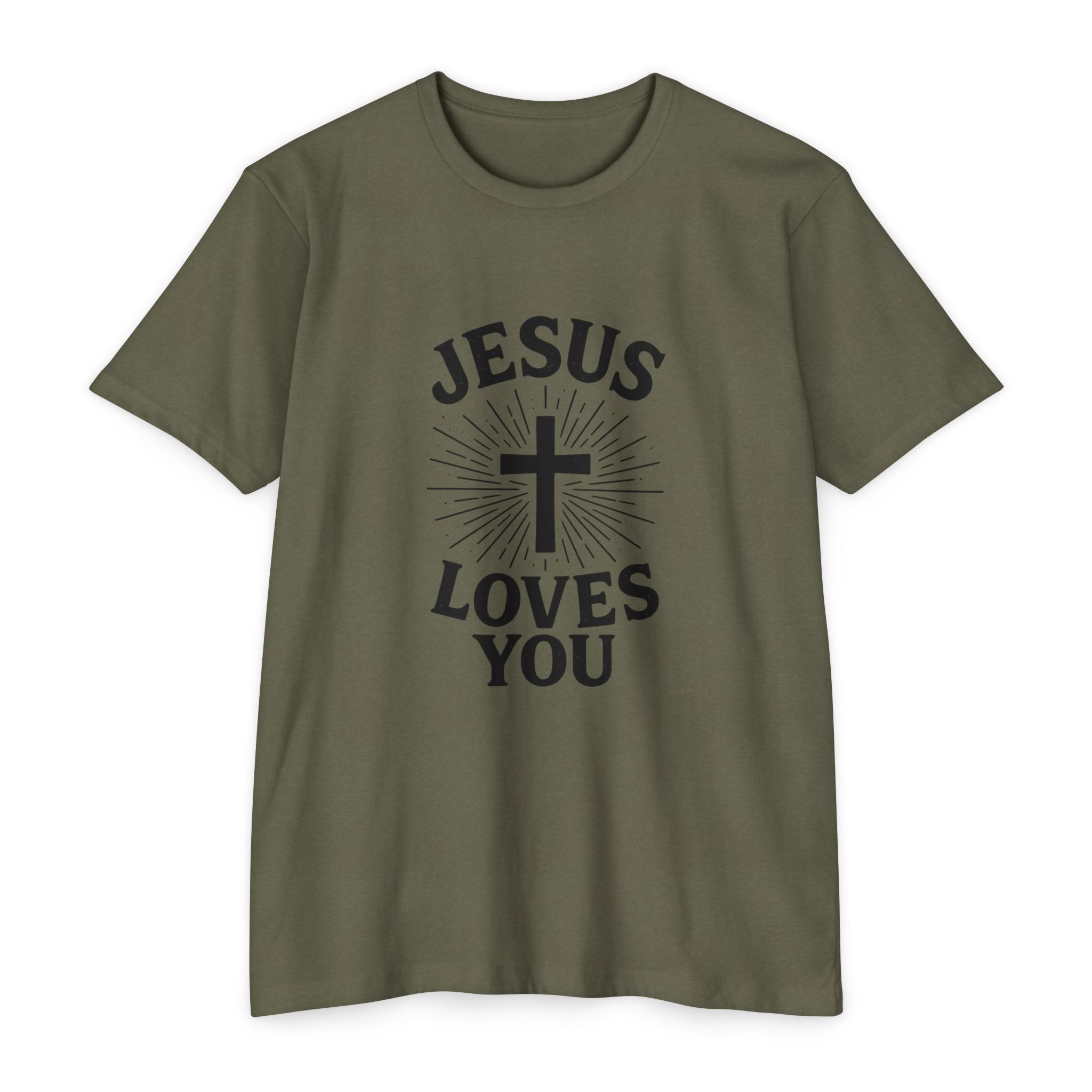 Jesus Loves You T-Shirt — Christian Faith Cross Tee