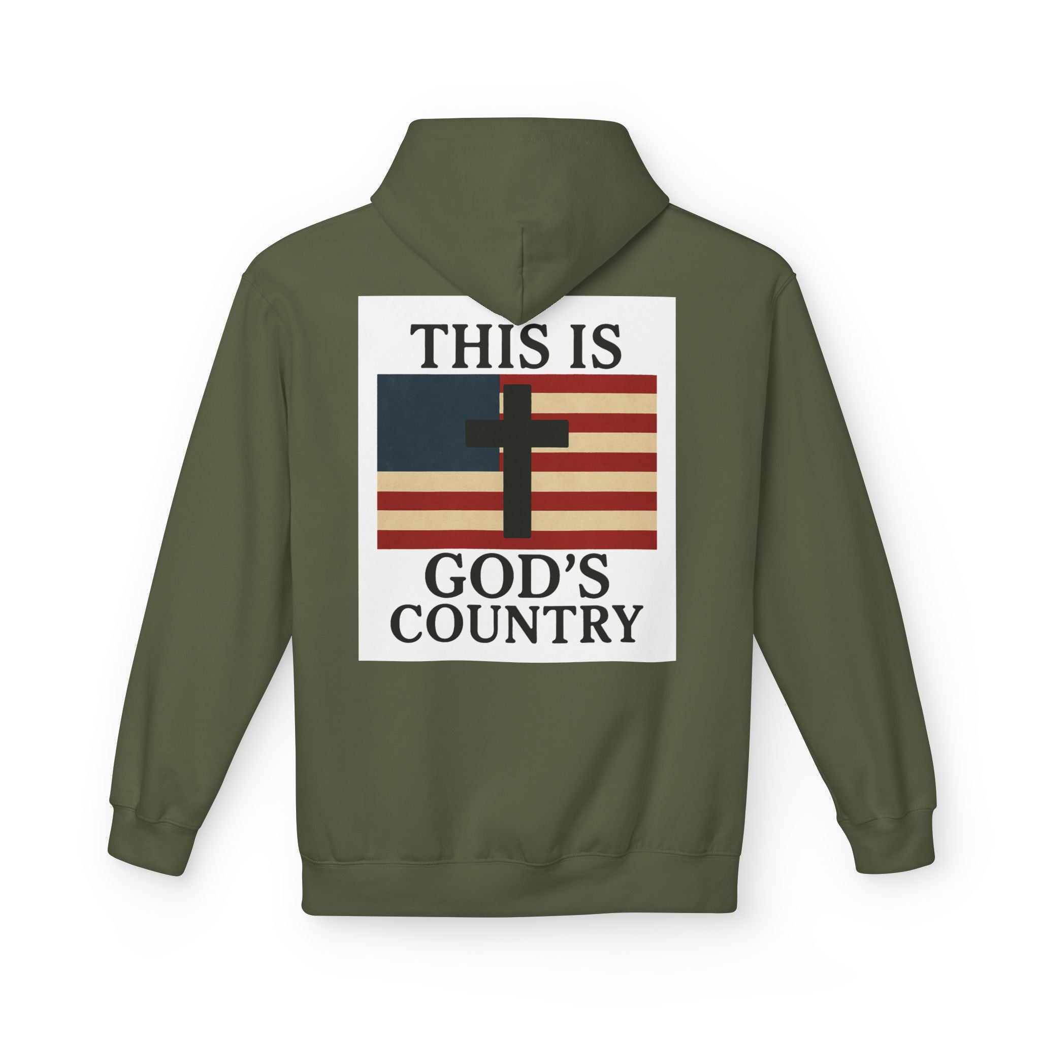 This Is God’s Country Hoodie – Christian Cross Patriotic Sweatshirt